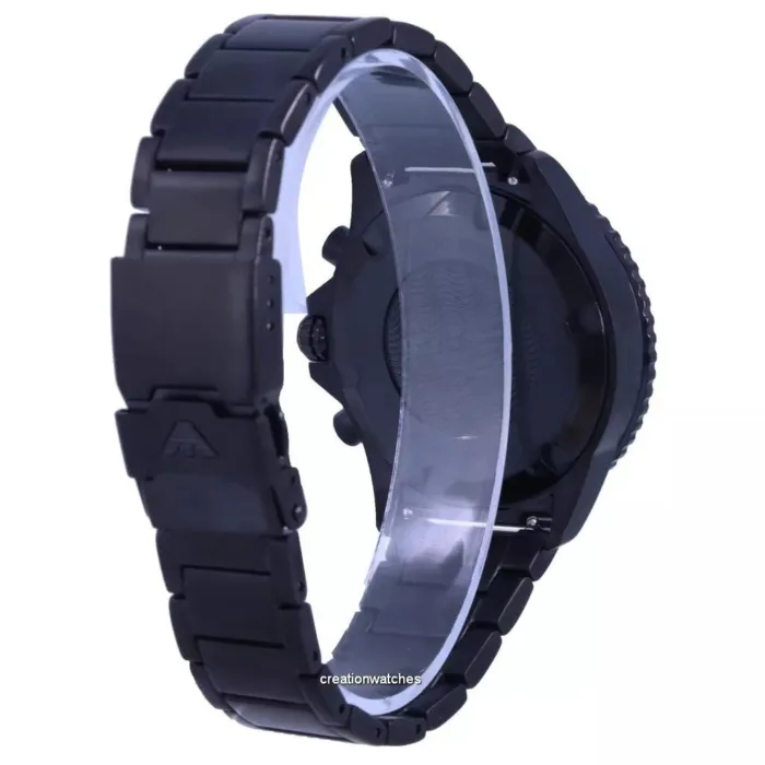 Emporio Armani Men's AR80050 Black Ion-Plated Stainless Steel Chronograph Watch - Image 3